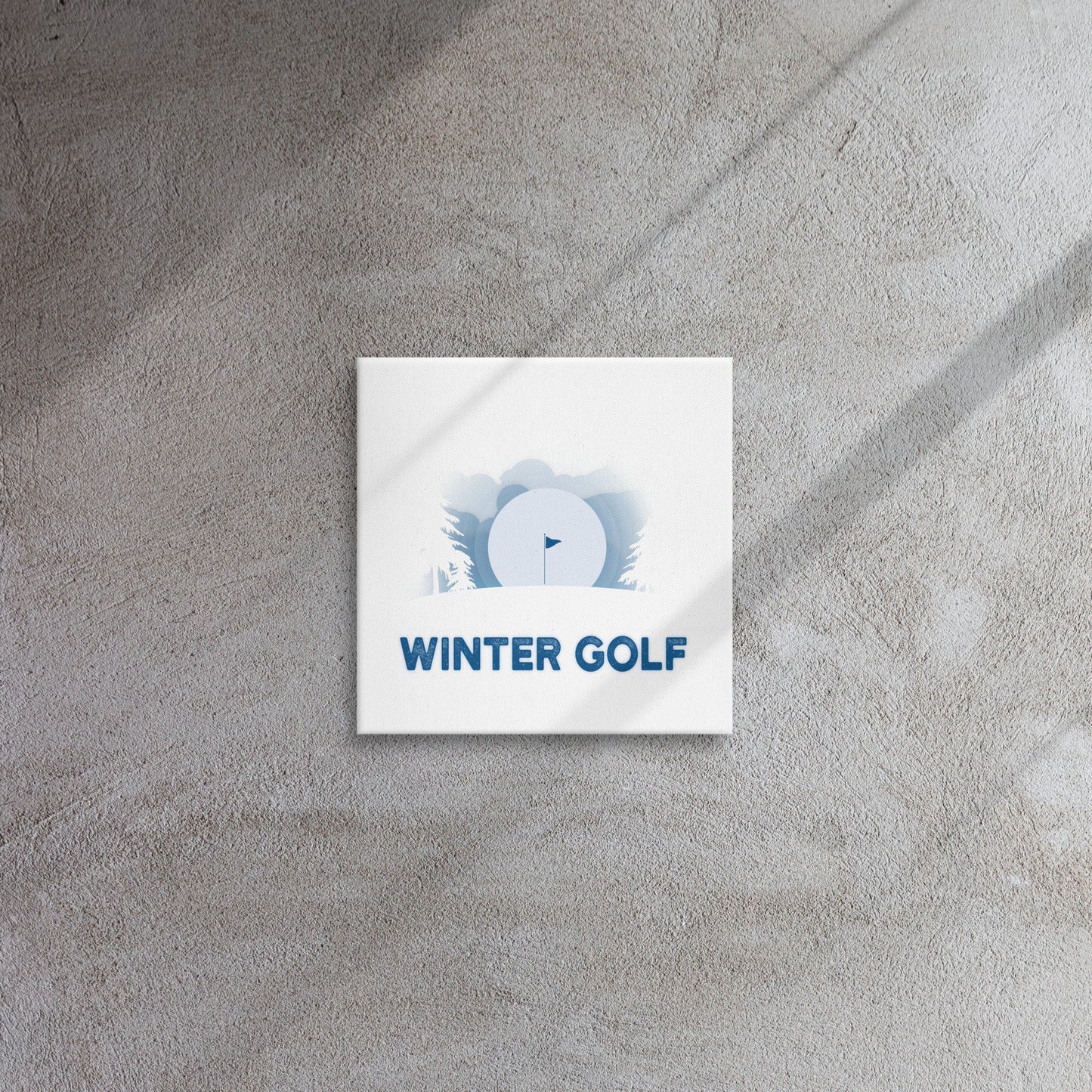 Winter Golf Thin Canvas