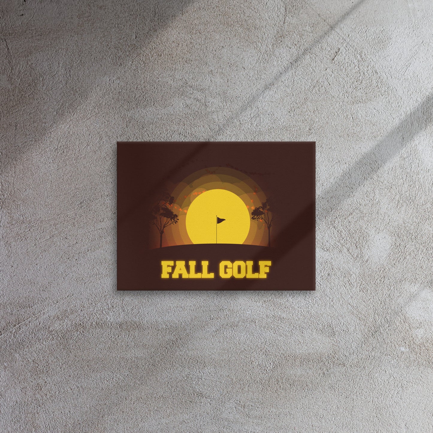 Fall Golf Thin Canvas