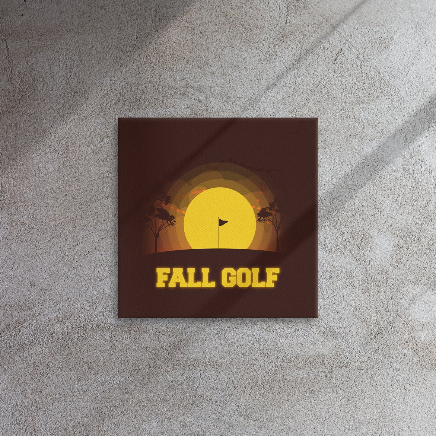 Fall Golf Thin Canvas