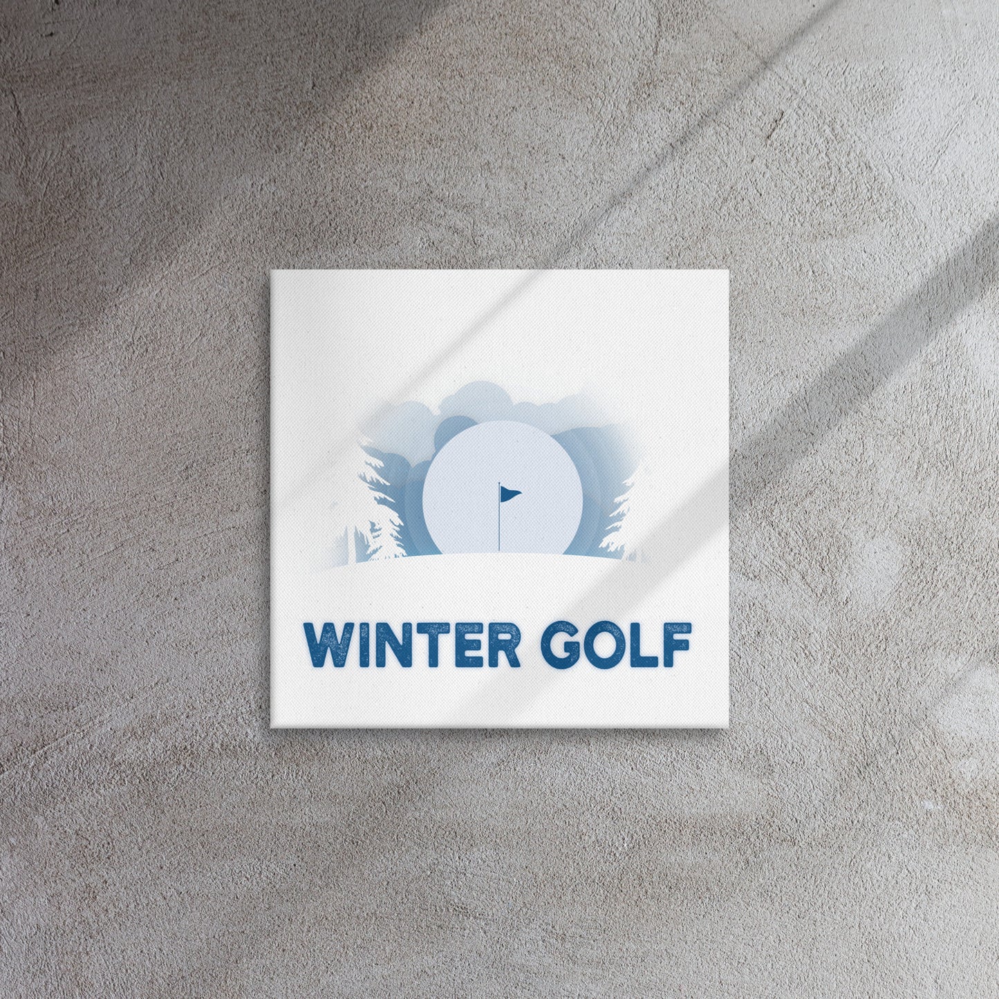 Winter Golf Thin Canvas