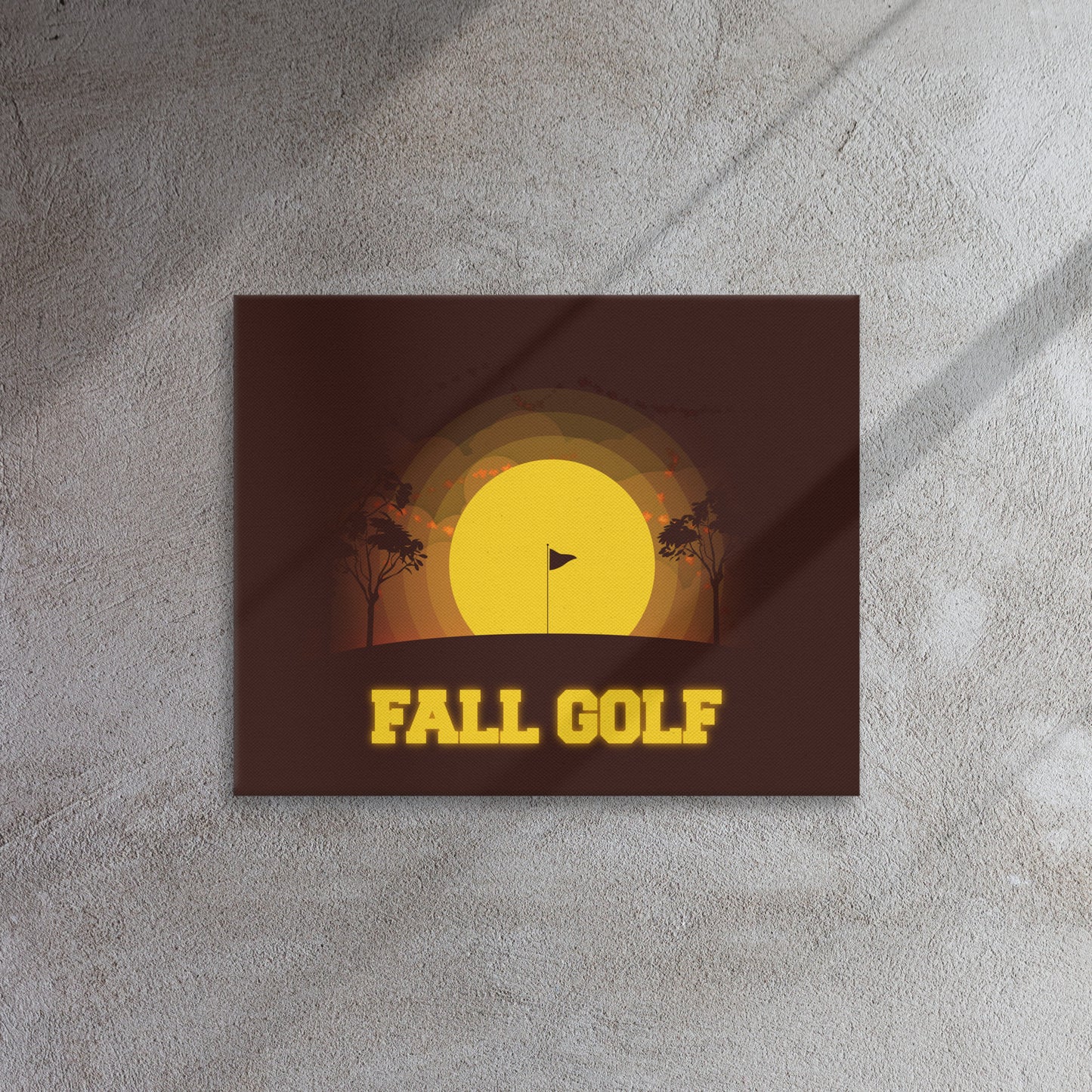 Fall Golf Thin Canvas