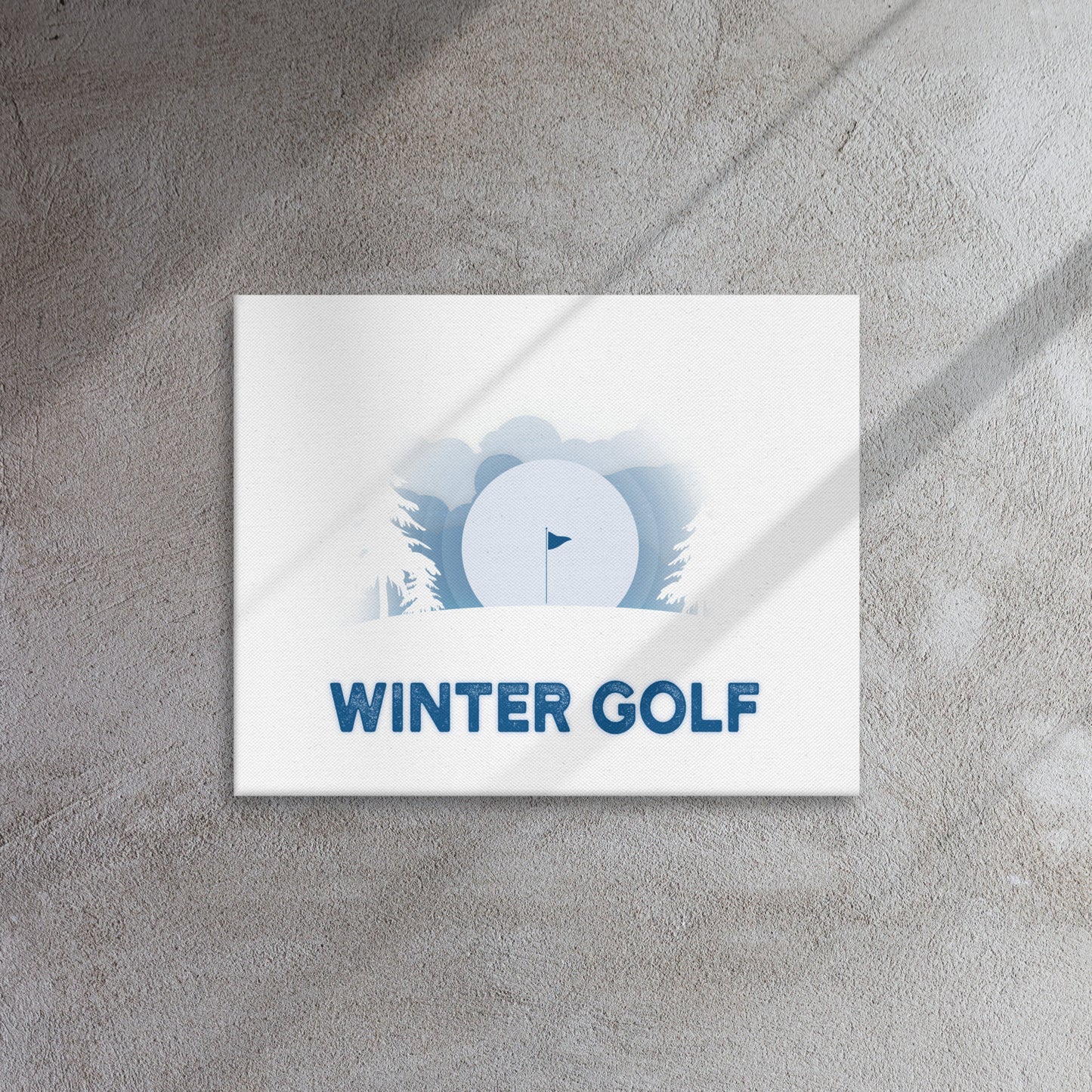 Winter Golf Thin Canvas