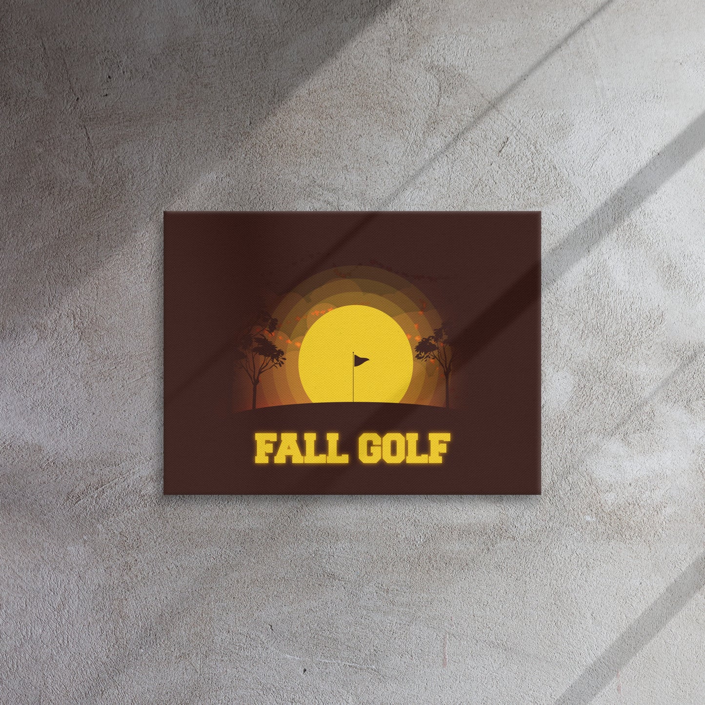 Fall Golf Thin Canvas