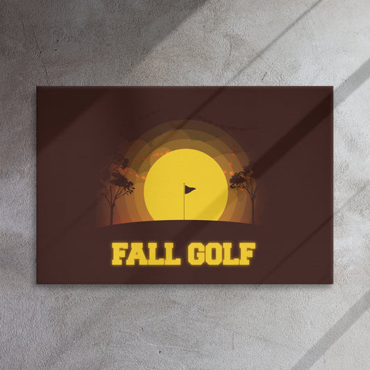 Fall Golf Thin Canvas