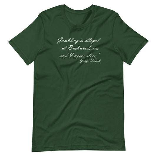 Gambling Is Illegal At Bushwood Short-Sleeve Unisex T-Shirt