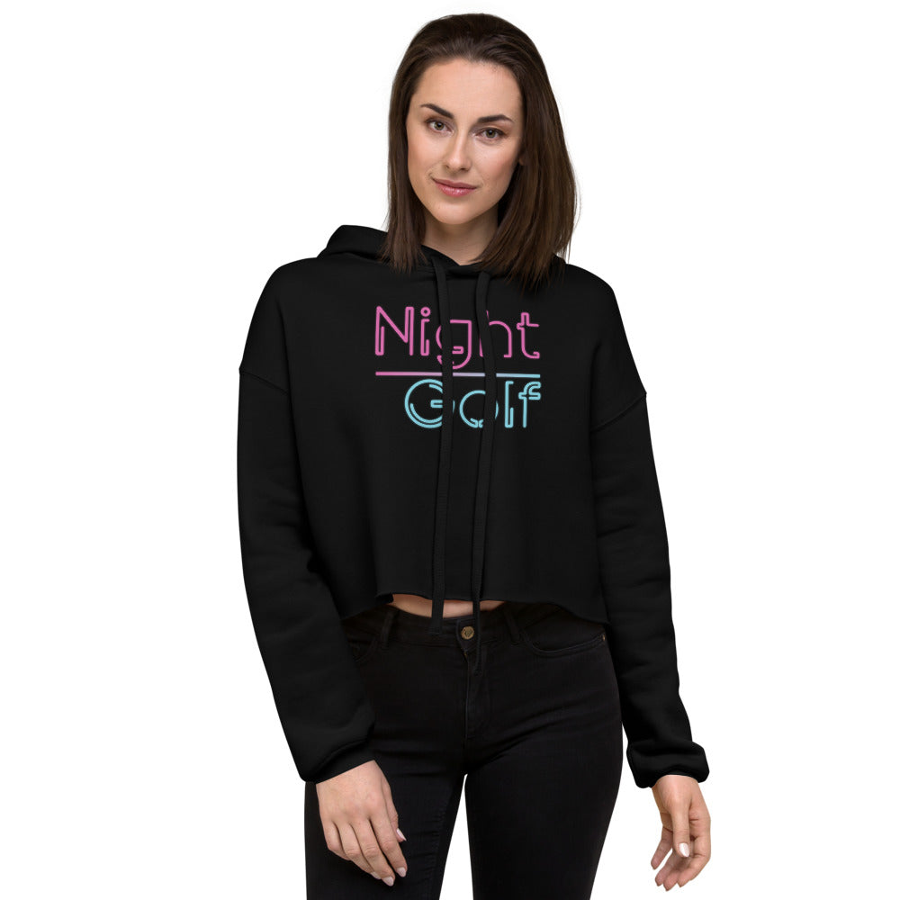 Night Golf Women's Crop Hoodie