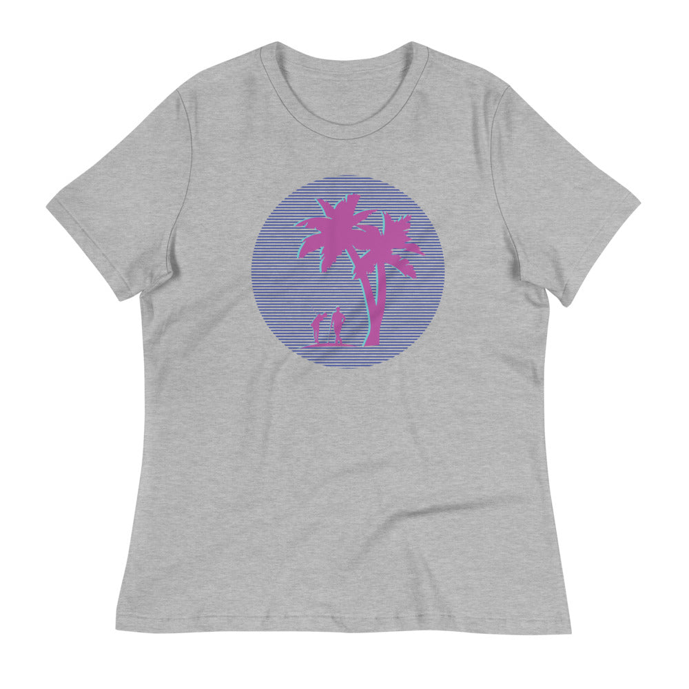 80's Palm Women's Relaxed T-Shirt