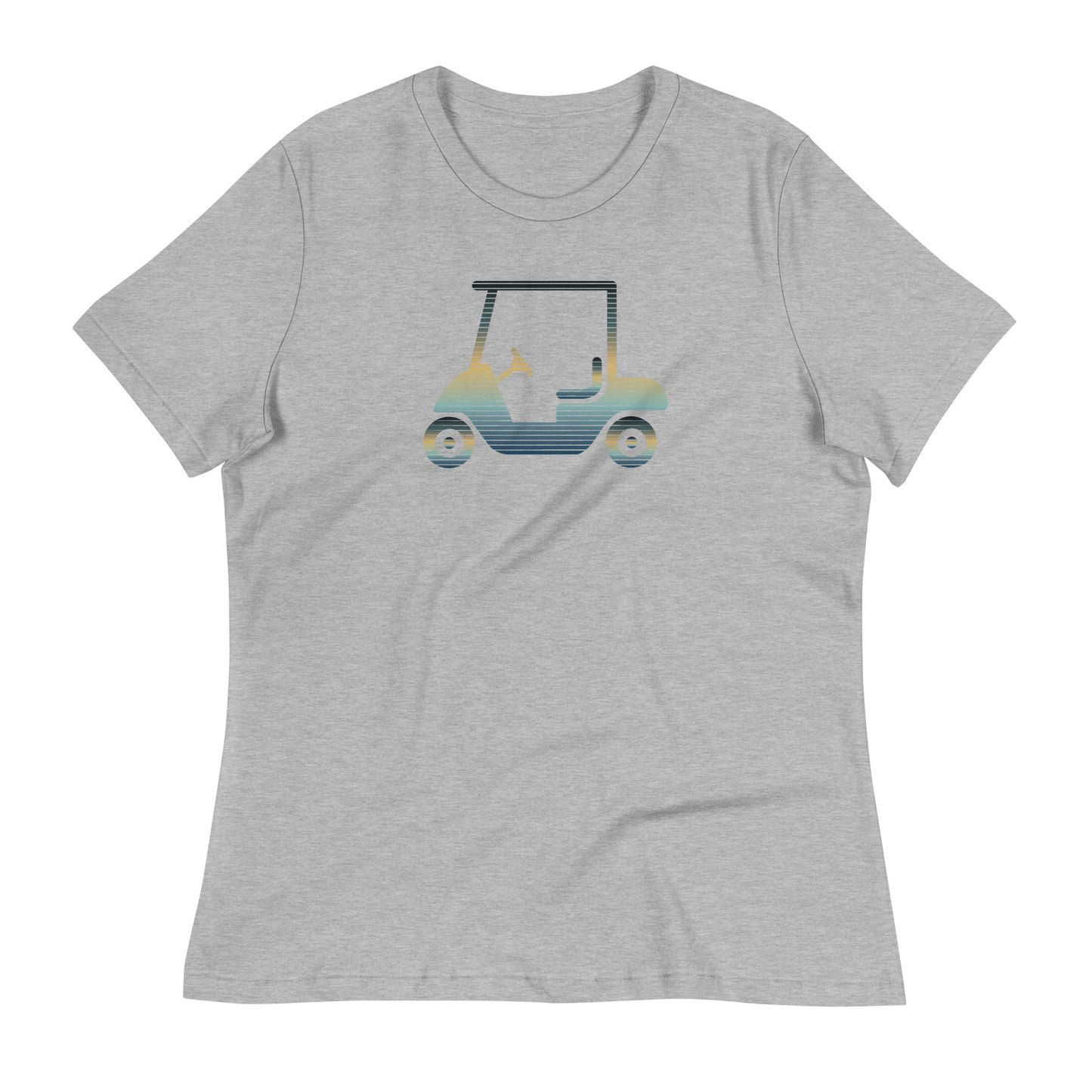 Women's Sunrise Golf Cart Relaxed T-Shirt