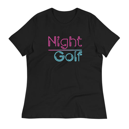 Women's Night Golf Short Sleeve T-Shirt