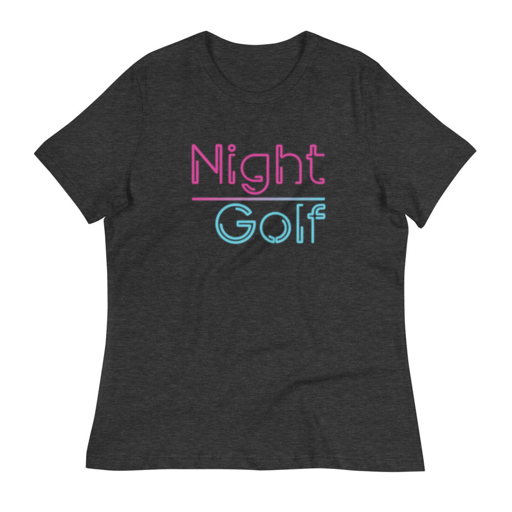 Women's Night Golf Short Sleeve T-Shirt