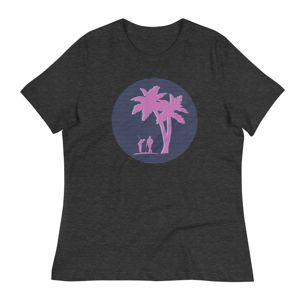 80's Palm Women's Relaxed T-Shirt