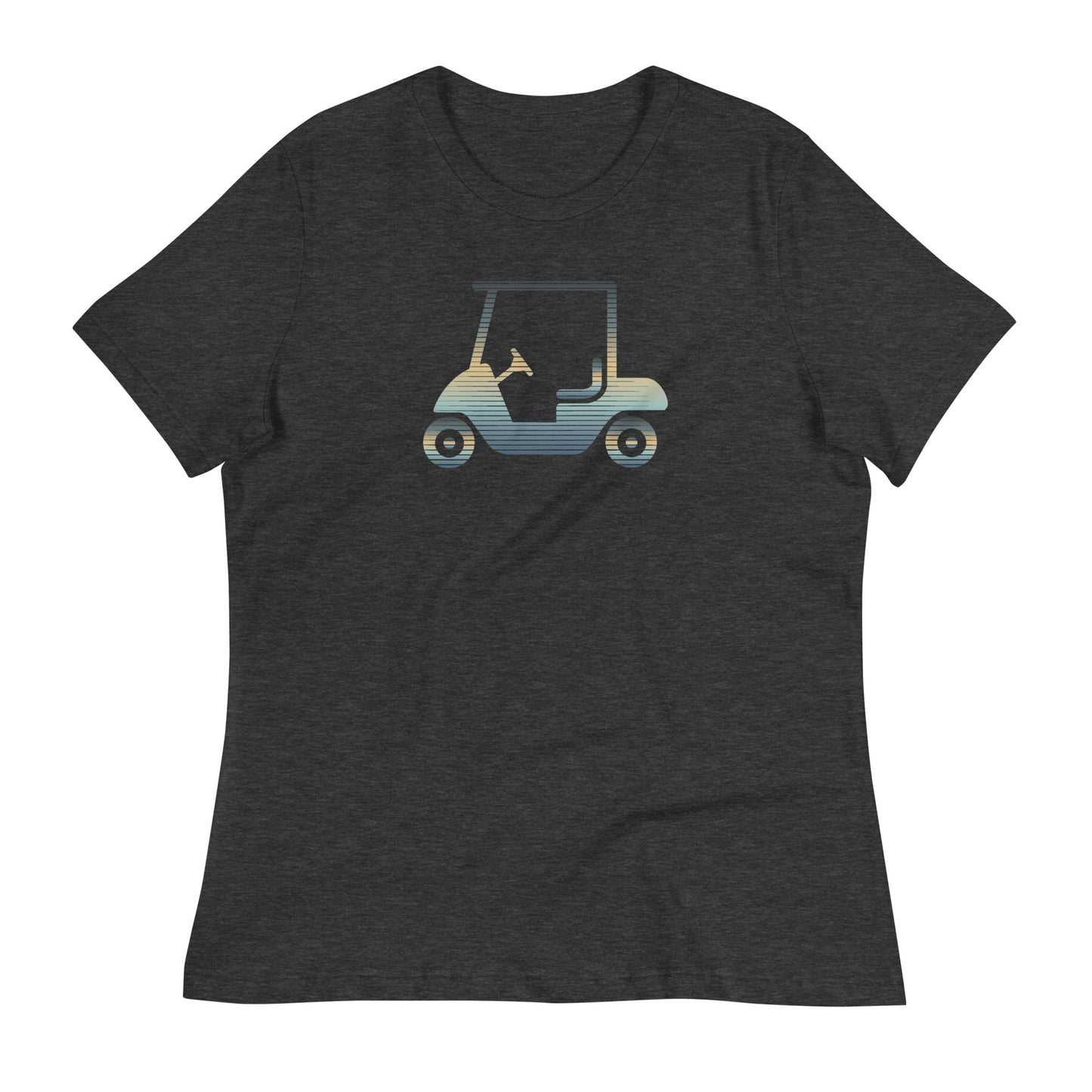 Women's Sunrise Golf Cart Relaxed T-Shirt