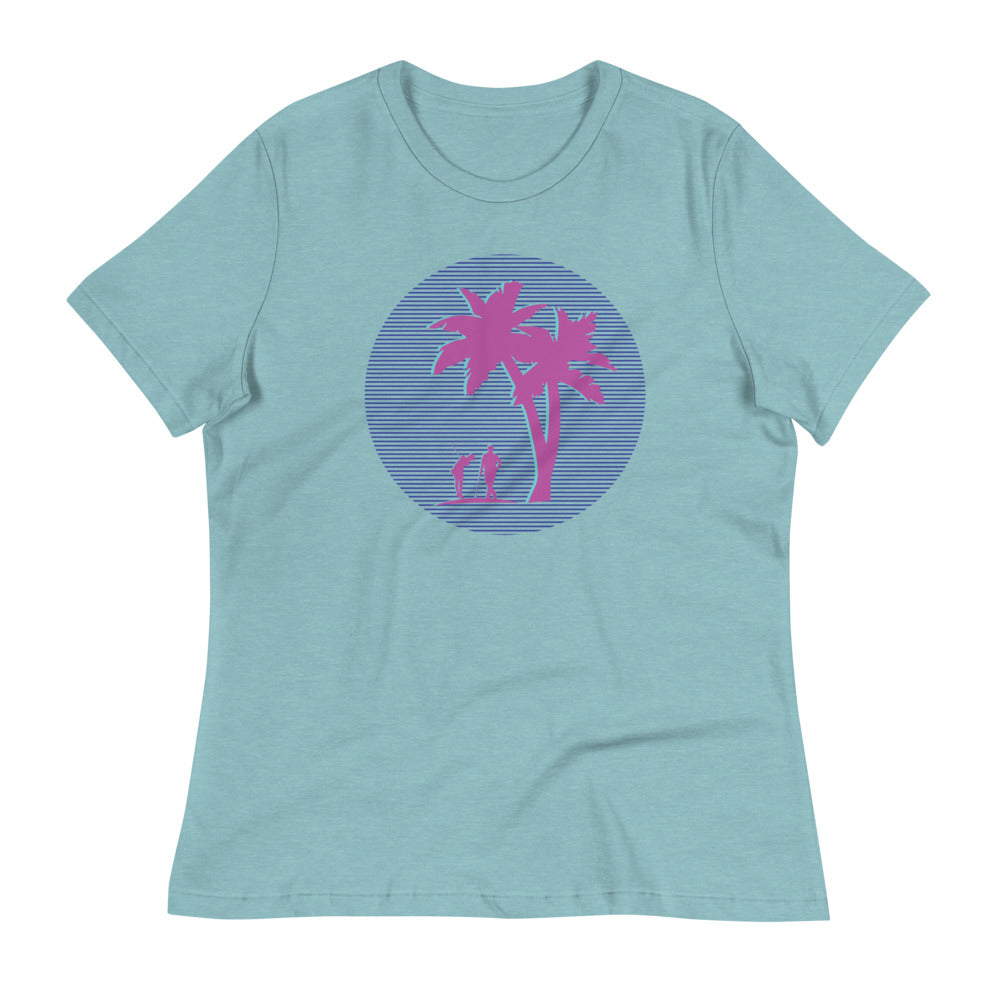 80's Palm Women's Relaxed T-Shirt