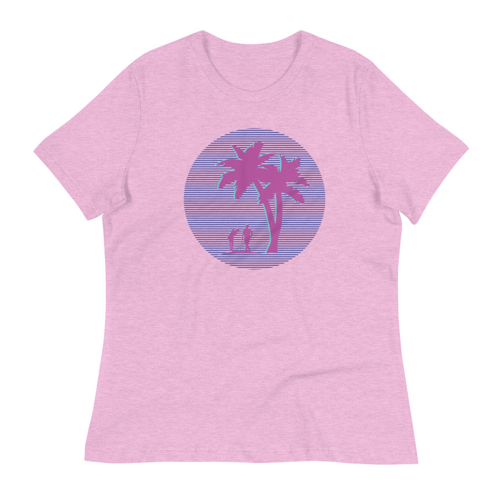 80's Palm Women's Relaxed T-Shirt