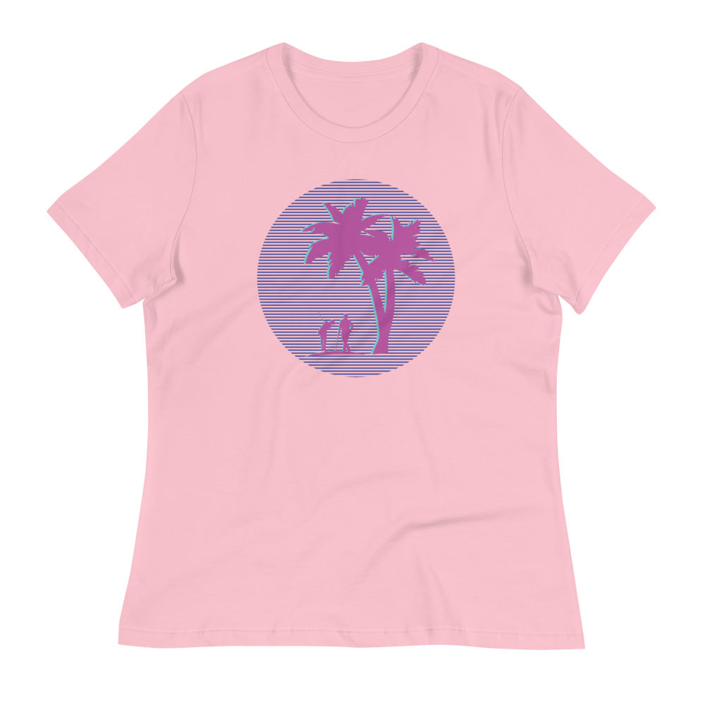 80's Palm Women's Relaxed T-Shirt