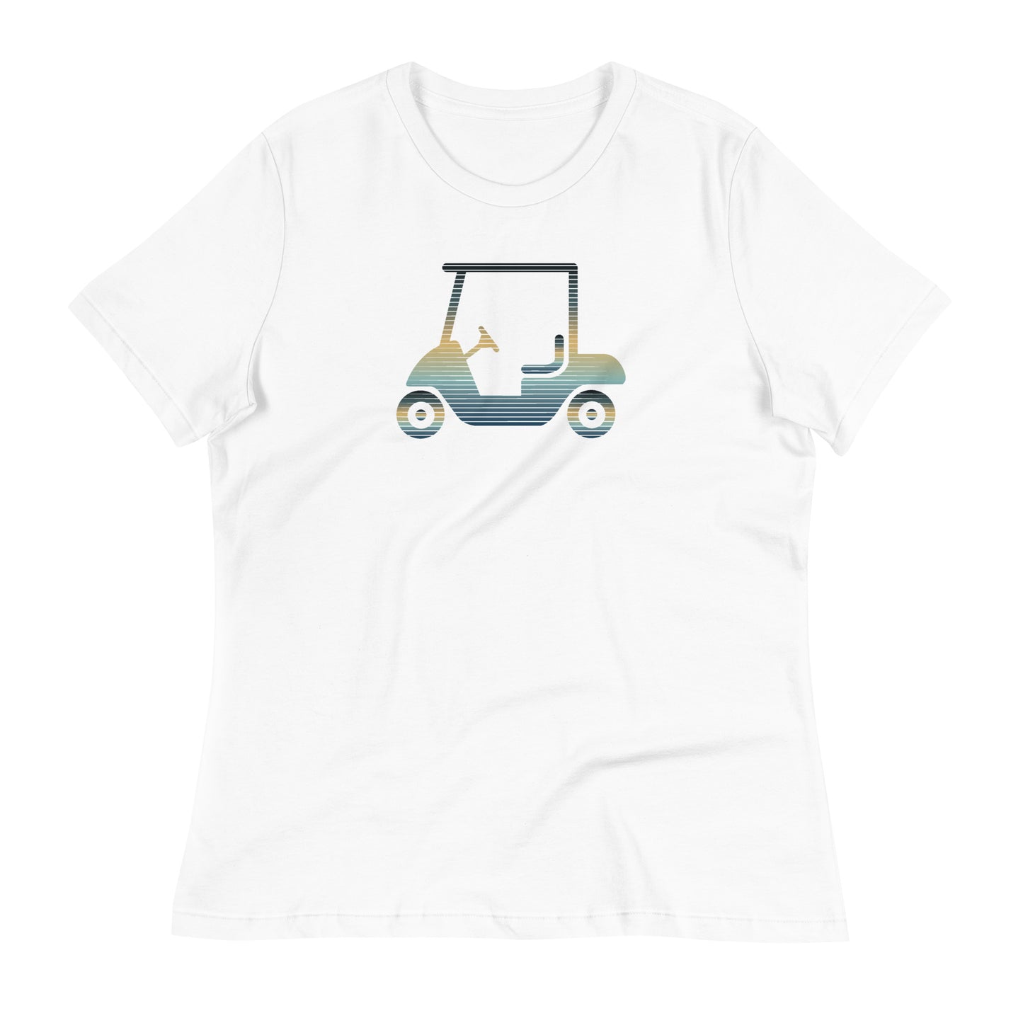 Women's Sunrise Golf Cart Relaxed T-Shirt